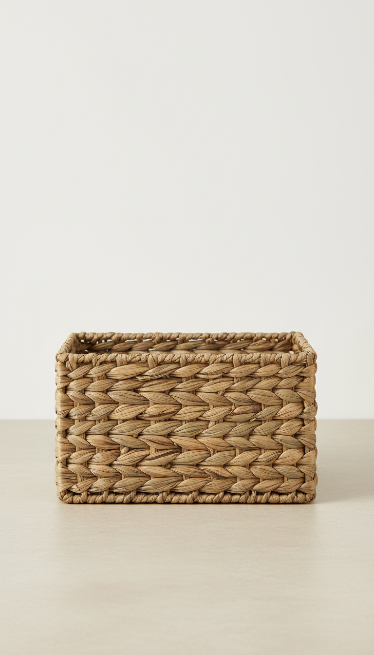 Woven Seagrass Organizer Basket