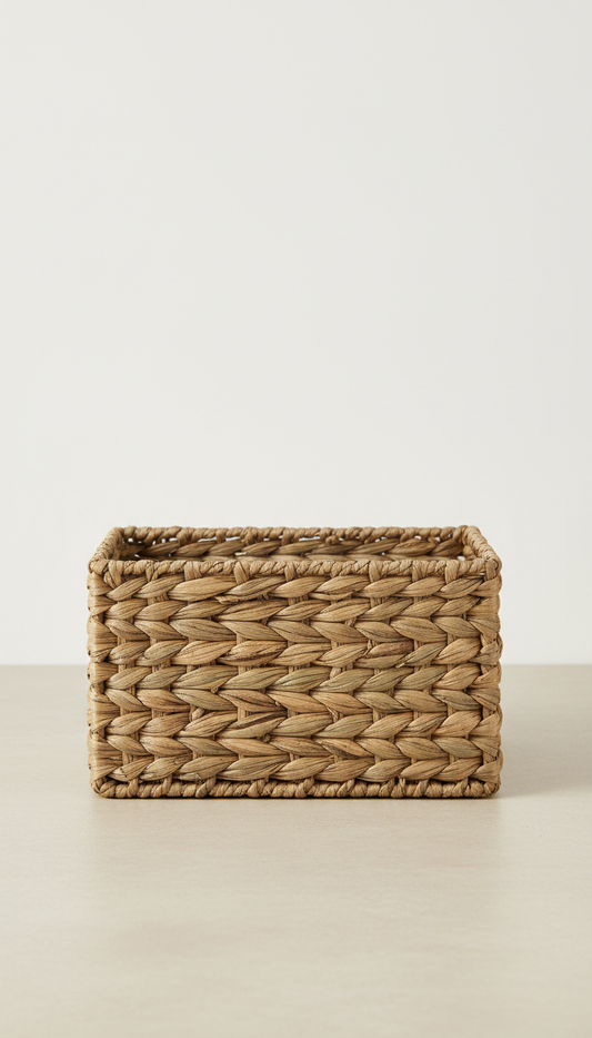 Woven Seagrass Organizer Basket