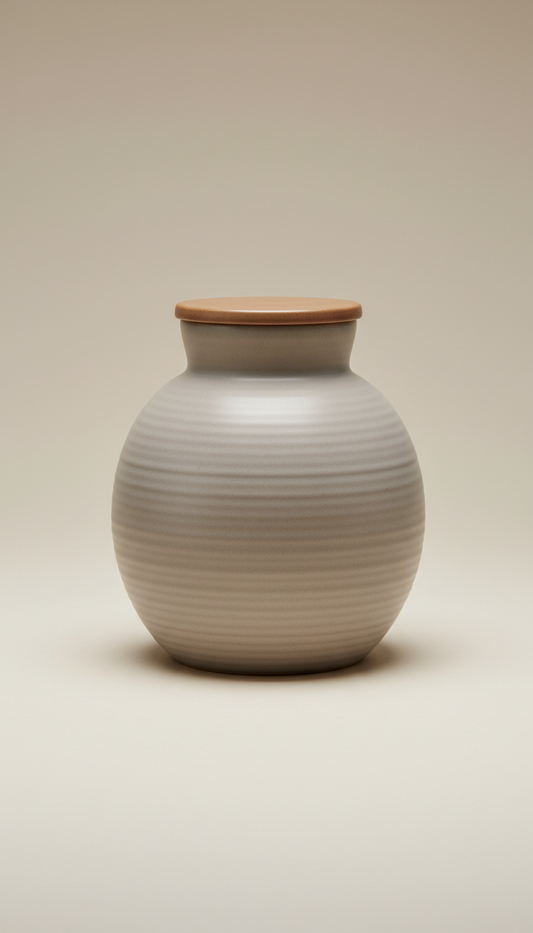 Ceramic Storage Jar with Airtight Cork Lid