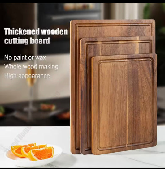 Large Acacia Wood Cutting Board & Serving Board | Eco Kitchen Essential