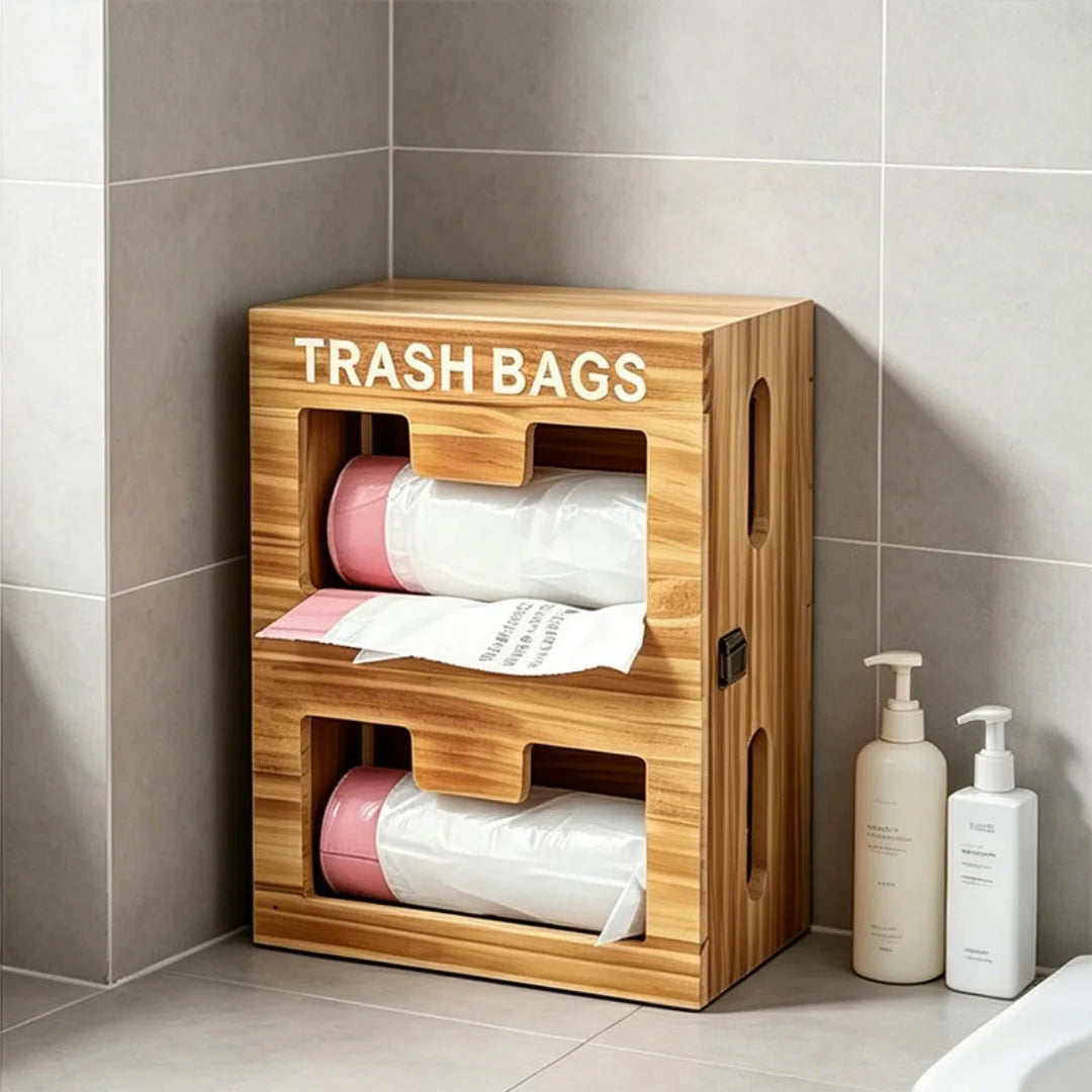 Wooden Storage Box Household  Food Preservation Bag