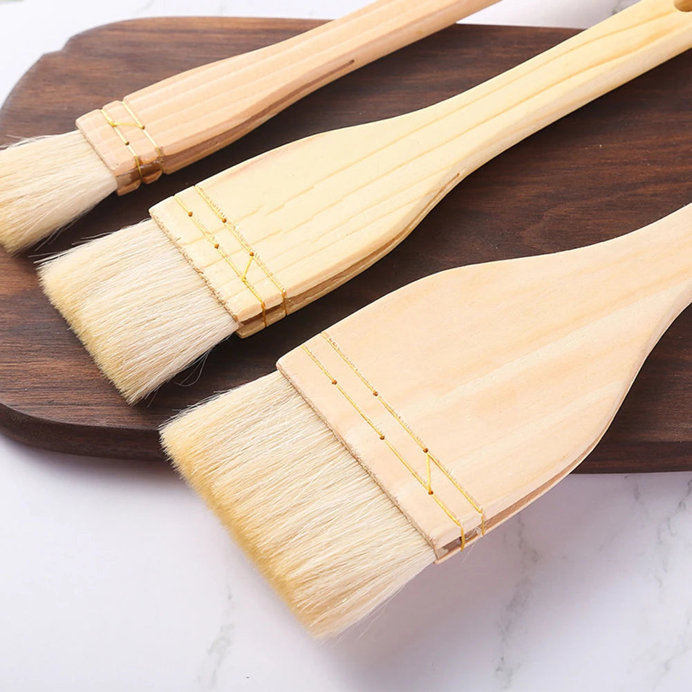 Natural Wooden Handle Cooking Oil Brush