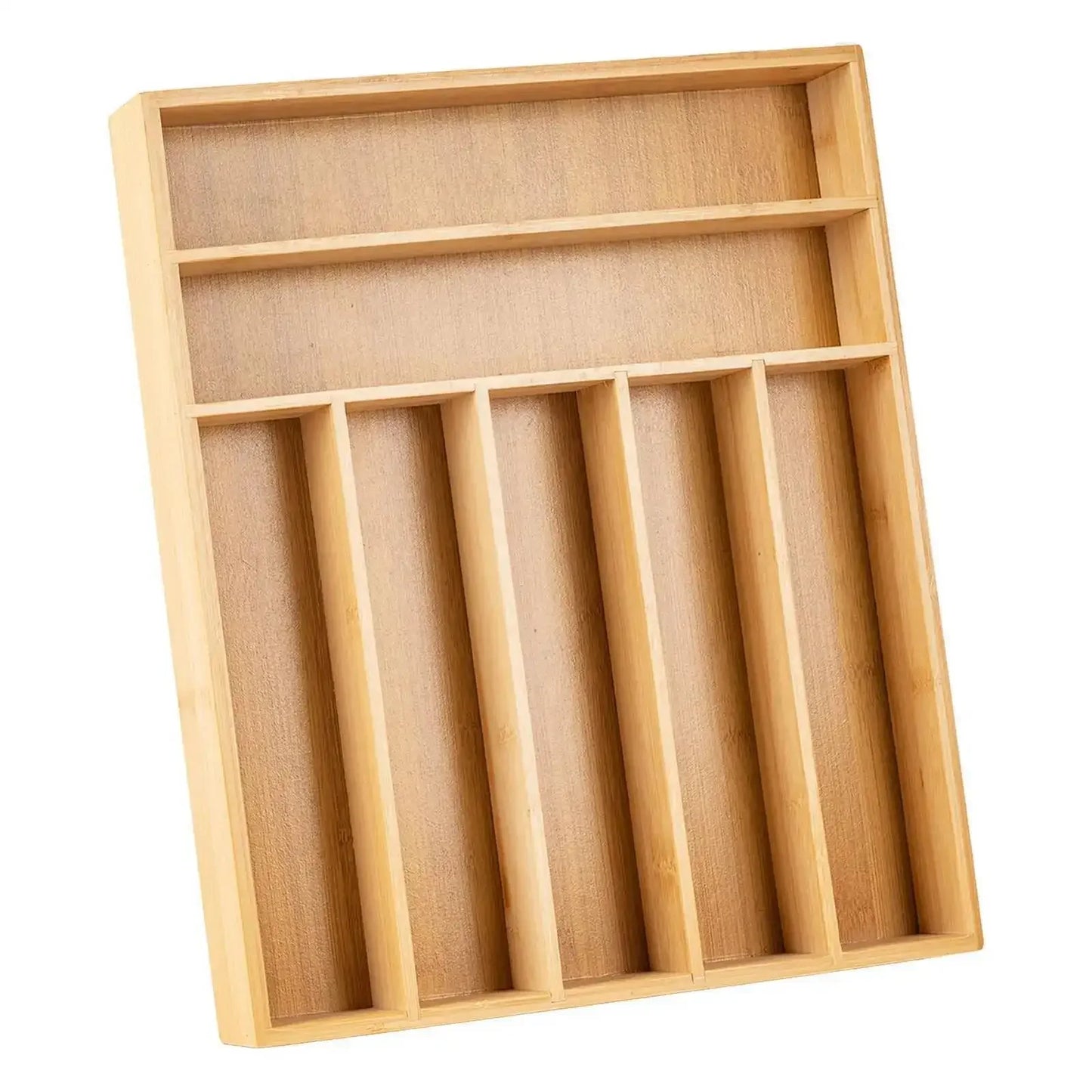 Natural Cutlery Organizer Tray