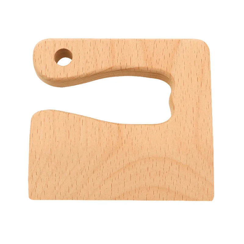 Kids Wooden Toy Kitchen Knife Set | Safe Pretend Play Cooking