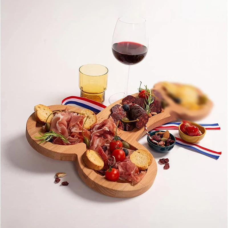 Wooden Funny serving platter.