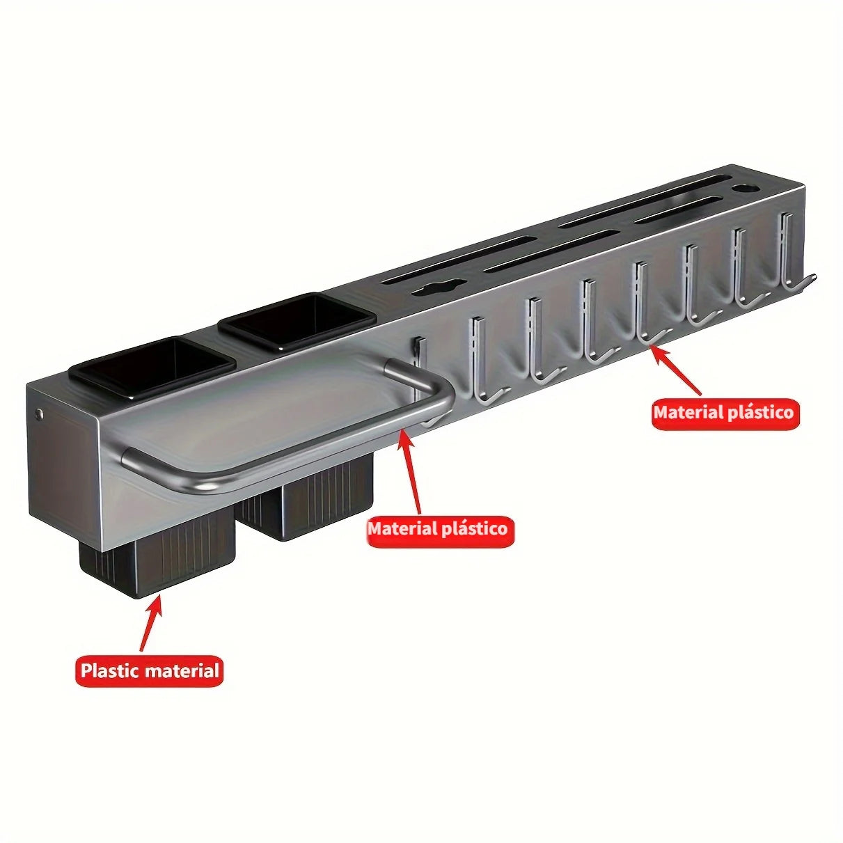 Wall Mounted Kitchen Rack for Utensils