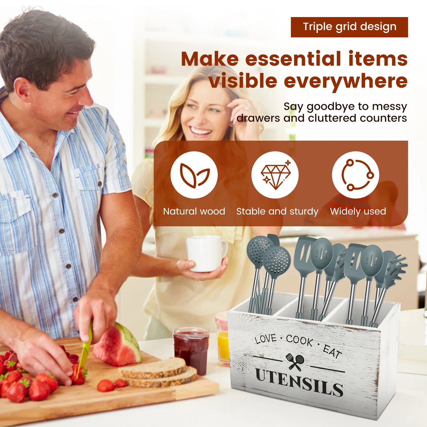 Large Kitchen Utensil Holder