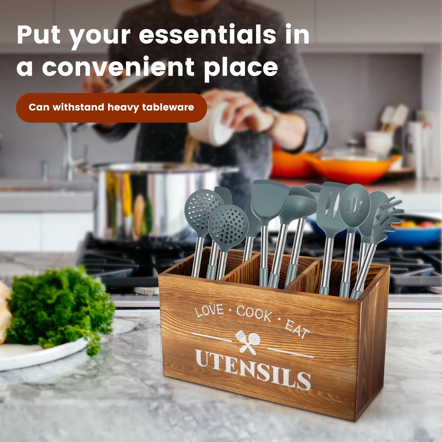 Large Kitchen Utensil Holder