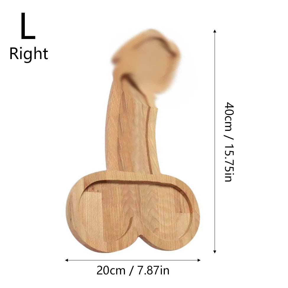 Wooden Funny serving platter.