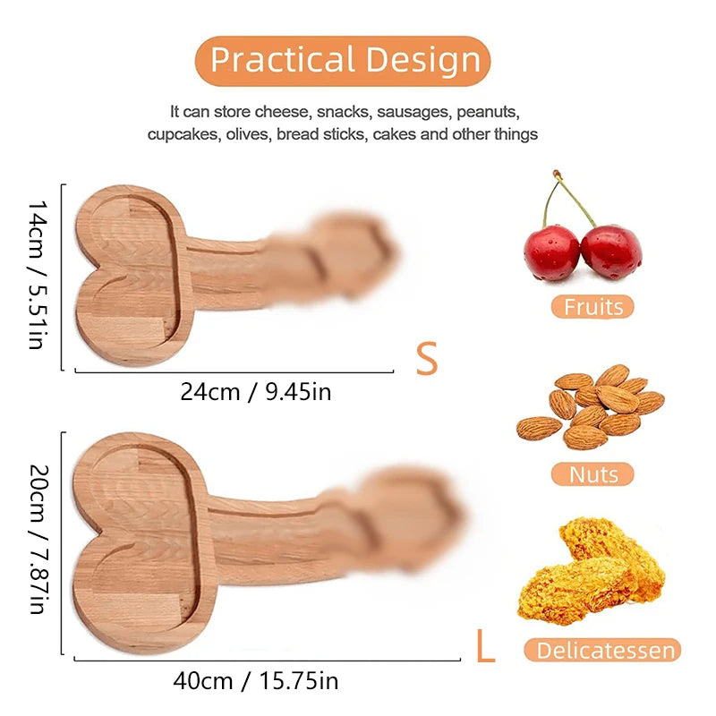 Wooden Funny serving platter.