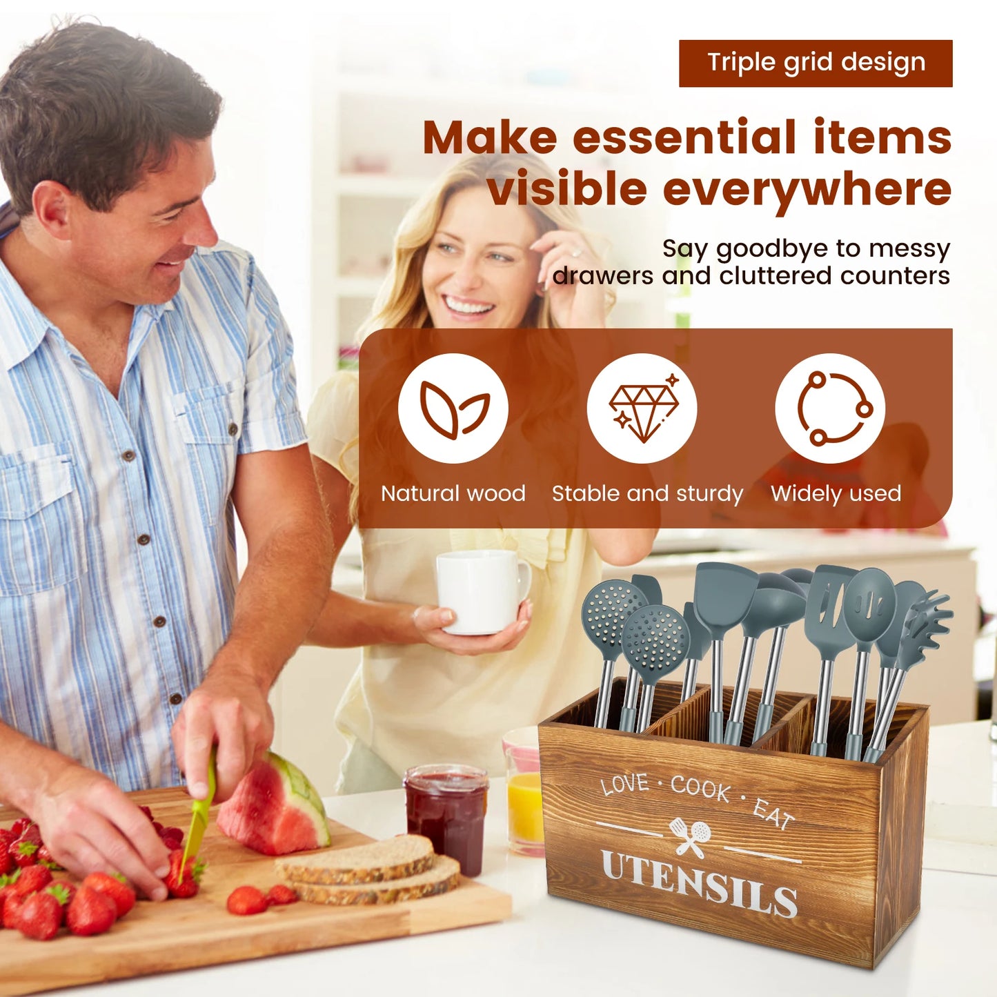 Large Kitchen Utensil Holder