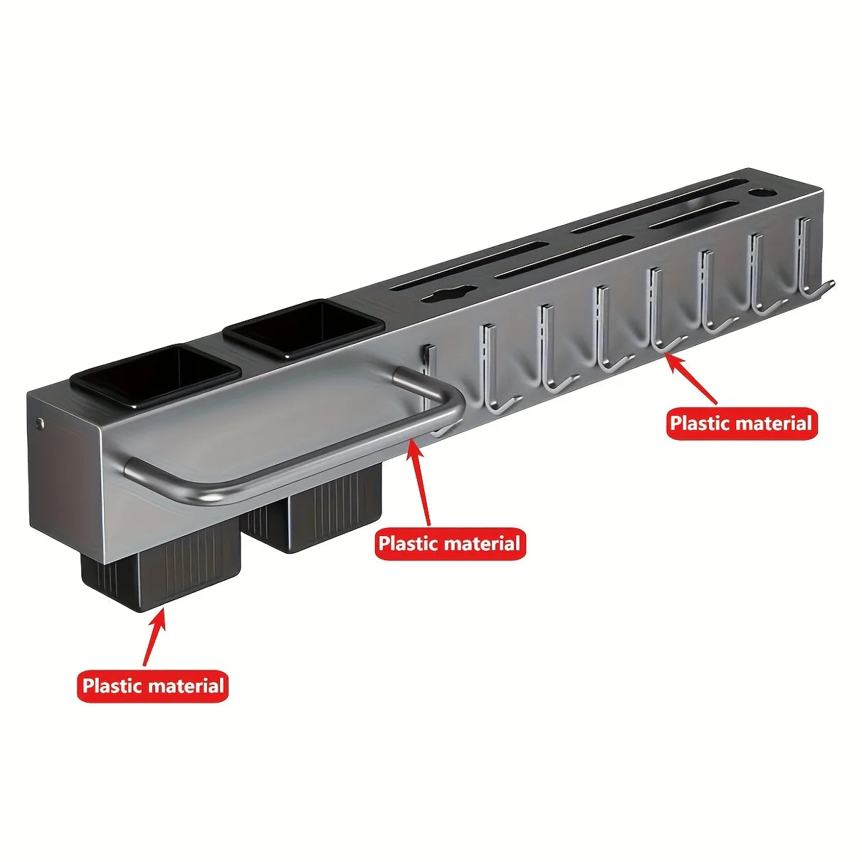 Wall Mounted Kitchen Rack for Utensils