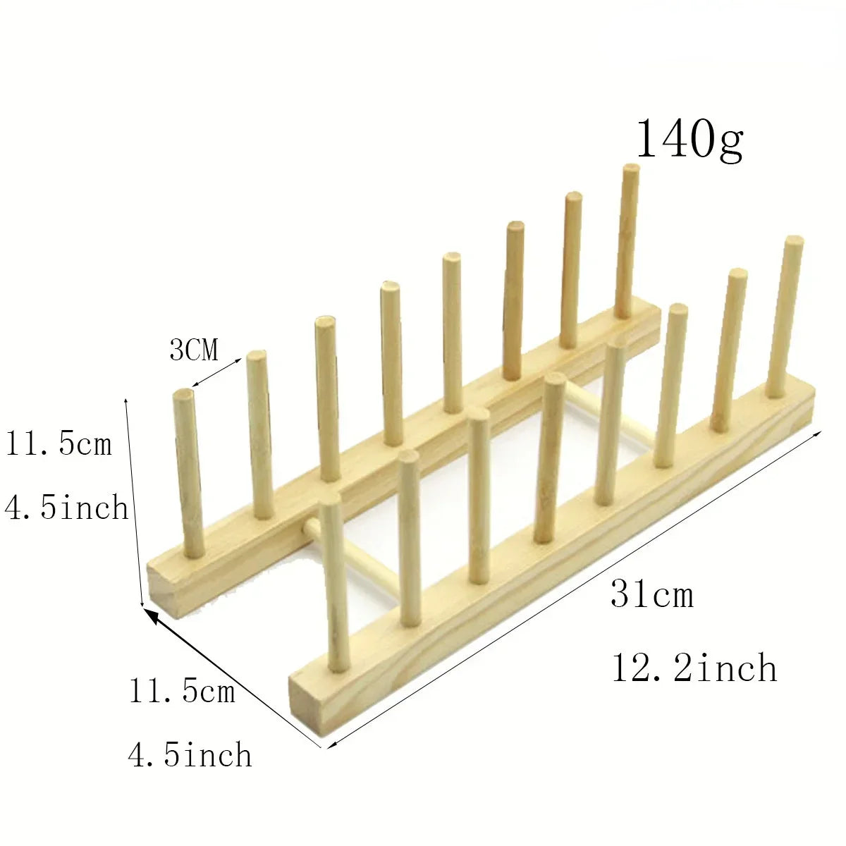 Natural Dish Drainer Rack