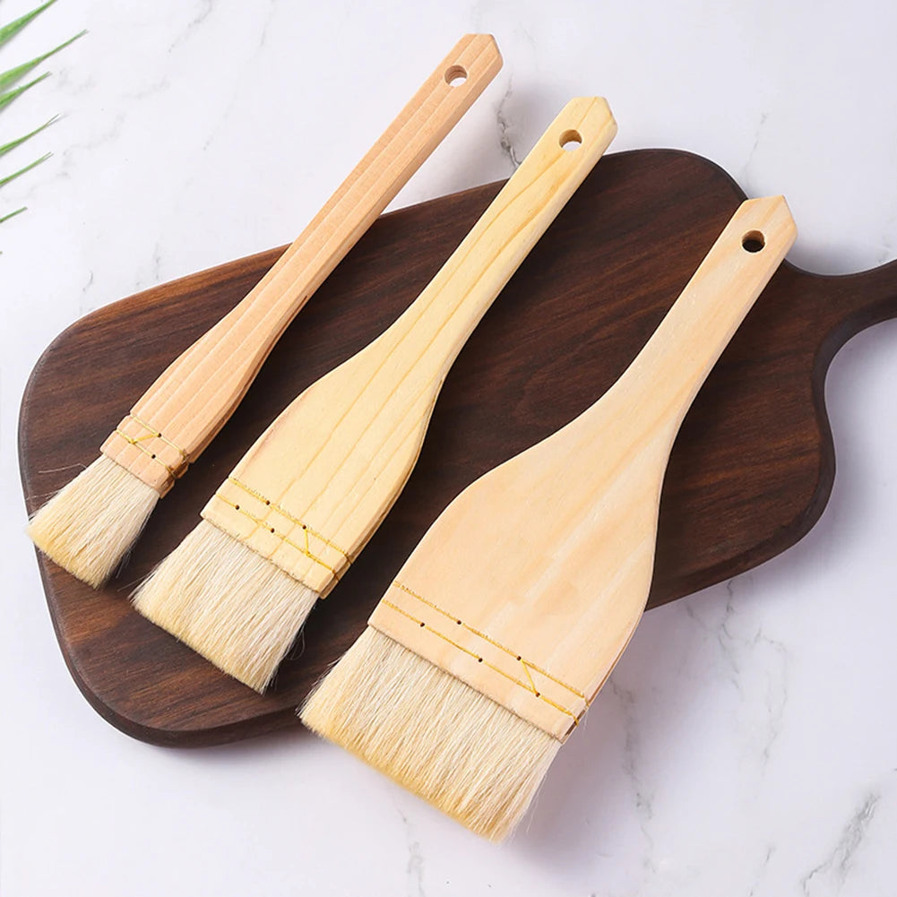 Natural Wooden Handle Cooking Oil Brush