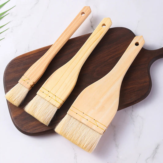 Natural Wooden Handle Cooking Oil Brush