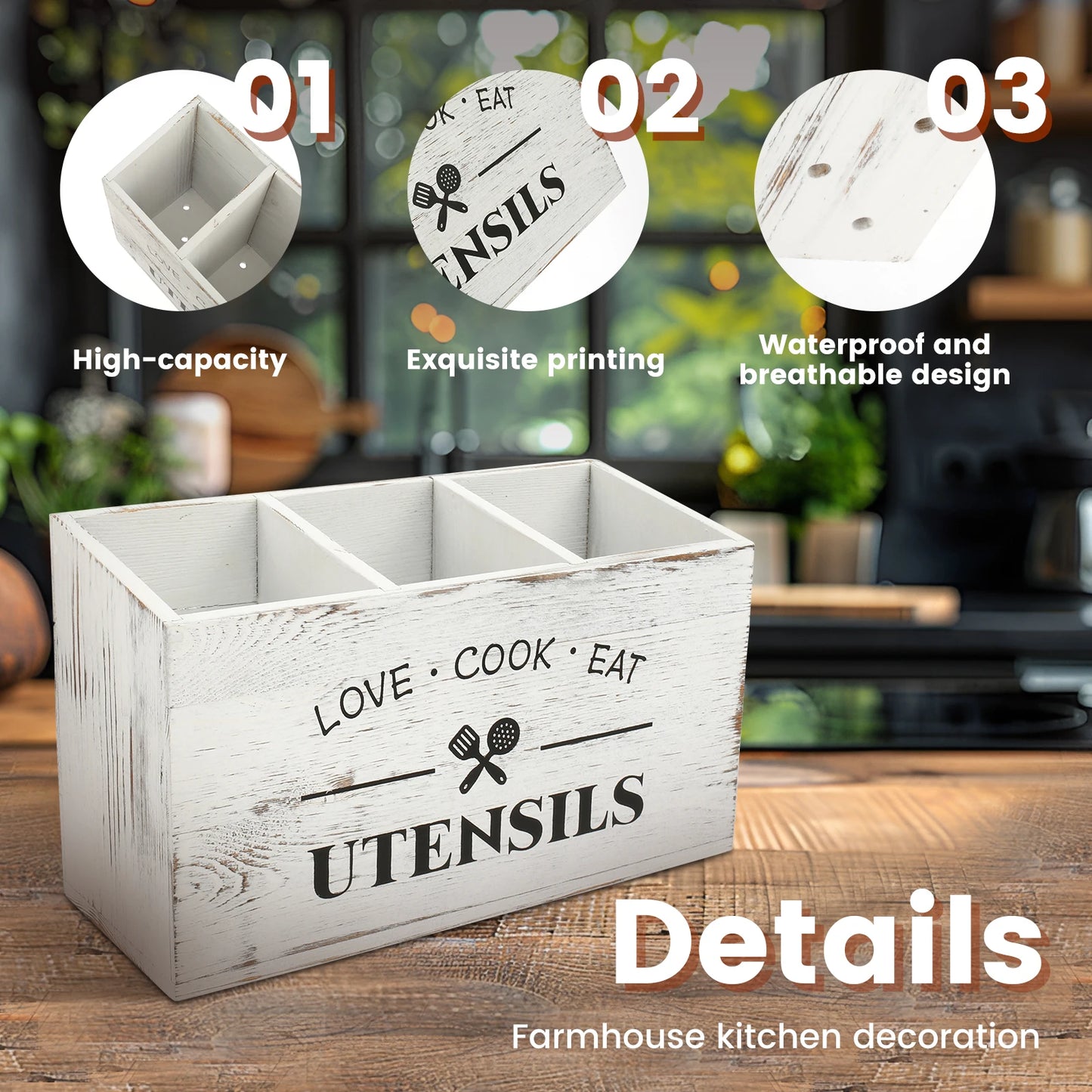 Large Kitchen Utensil Holder