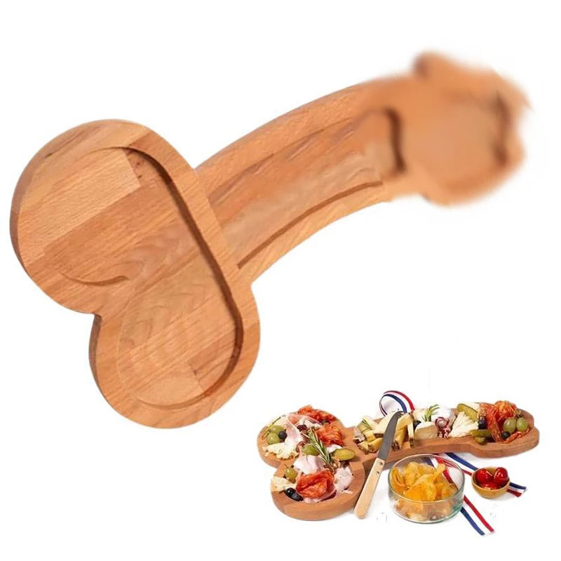 Wooden Funny serving platter.
