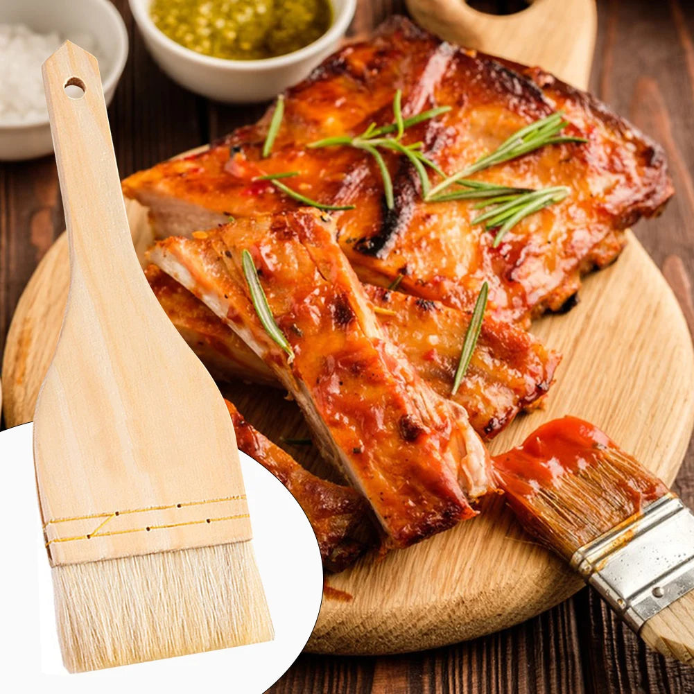 Natural Wooden Handle Cooking Oil Brush