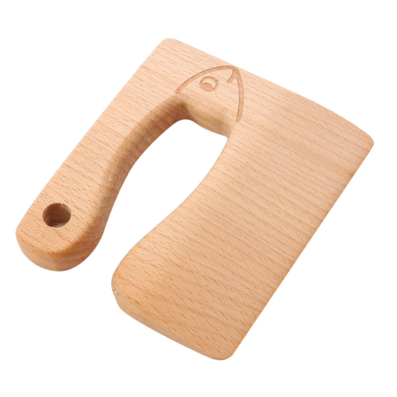 Kids Wooden Toy Kitchen Knife Set | Safe Pretend Play Cooking