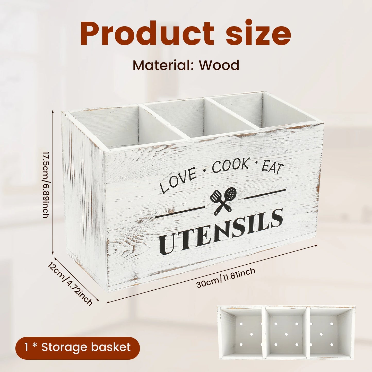 Large Kitchen Utensil Holder