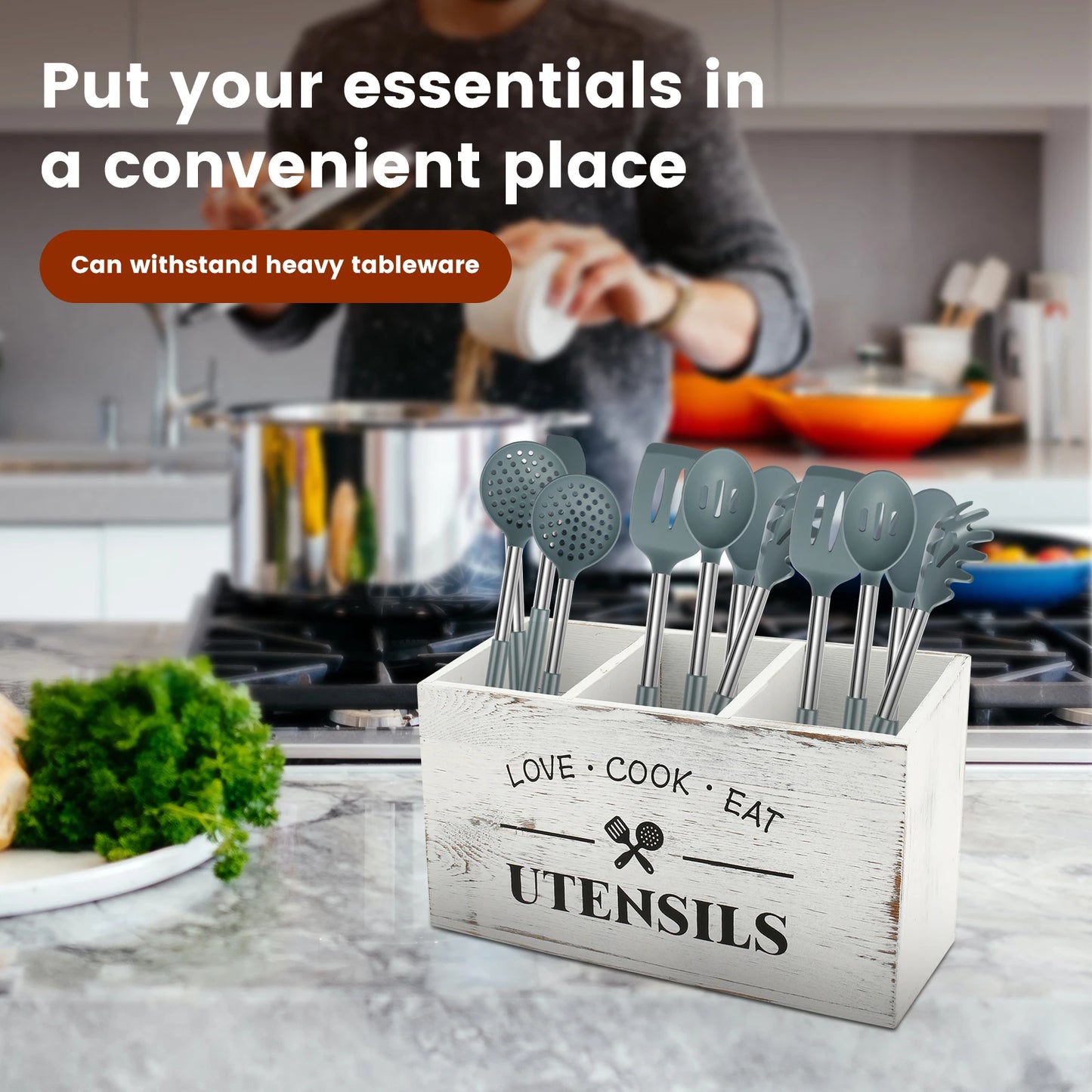 Large Kitchen Utensil Holder