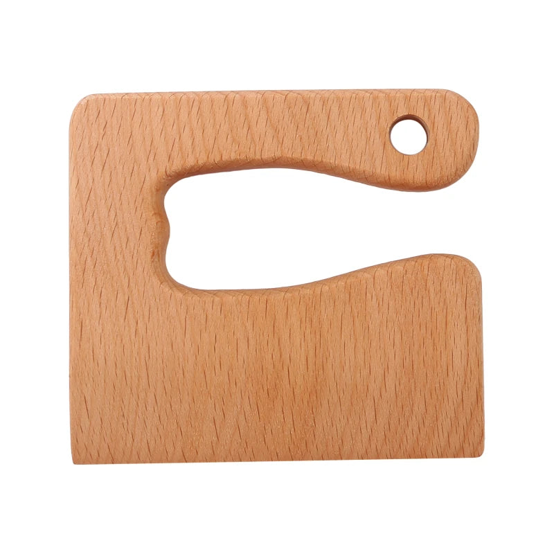 Kids Wooden Toy Kitchen Knife Set | Safe Pretend Play Cooking