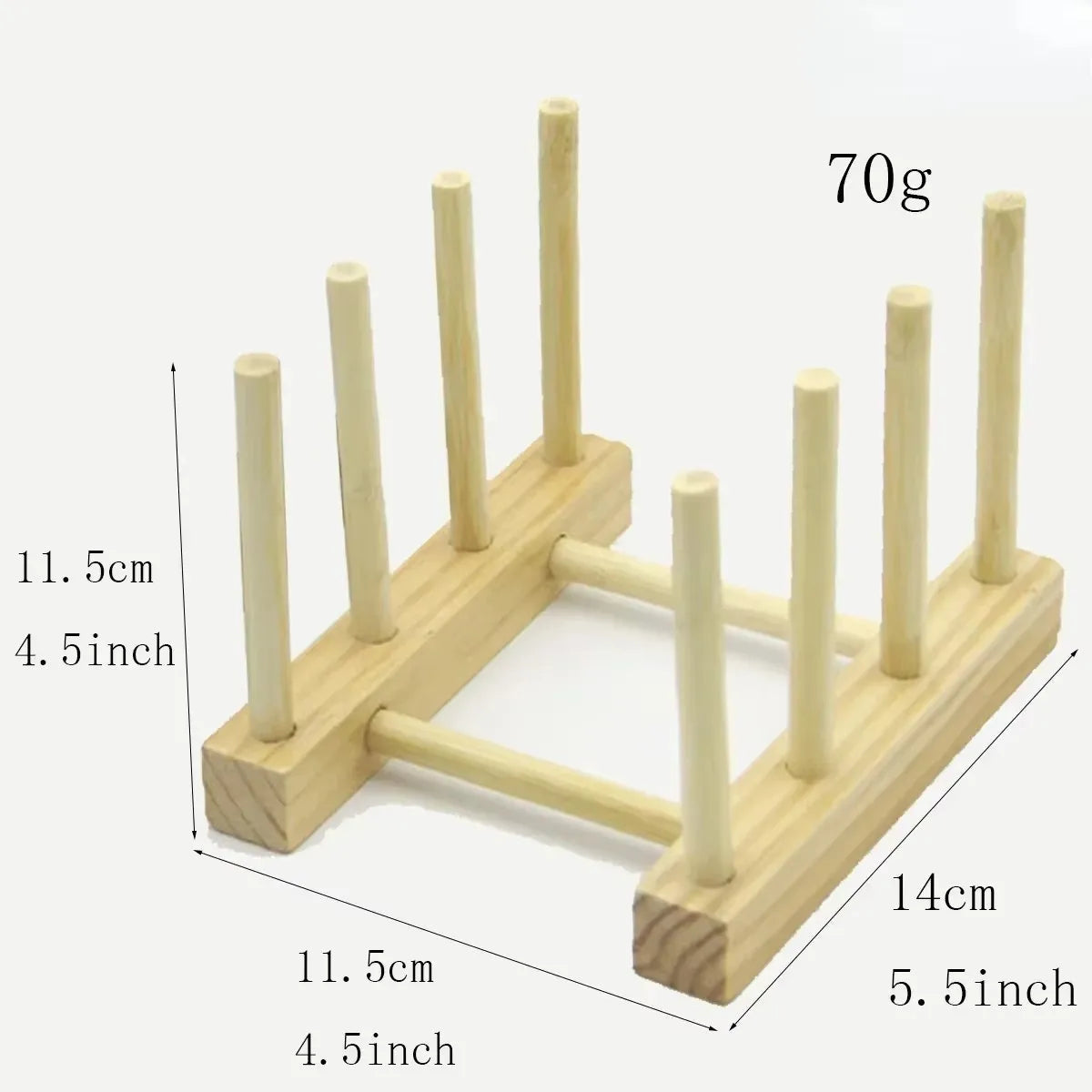 Natural Dish Drainer Rack