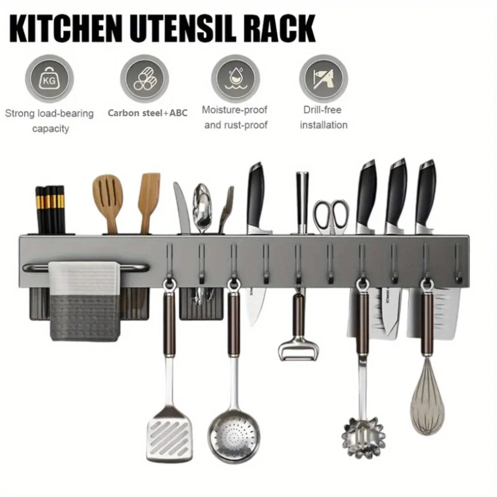Wall Mounted Kitchen Rack for Utensils