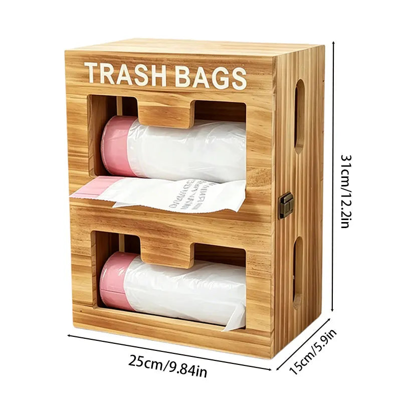 Wooden Storage Box Household  Food Preservation Bag