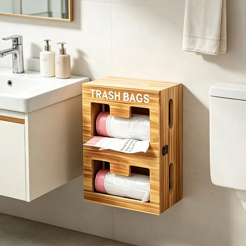 Wooden Storage Box Household  Food Preservation Bag