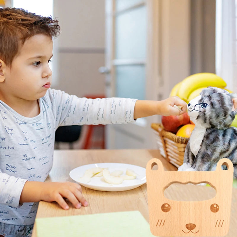 Kids Wooden Toy Kitchen Knife Set | Safe Pretend Play Cooking