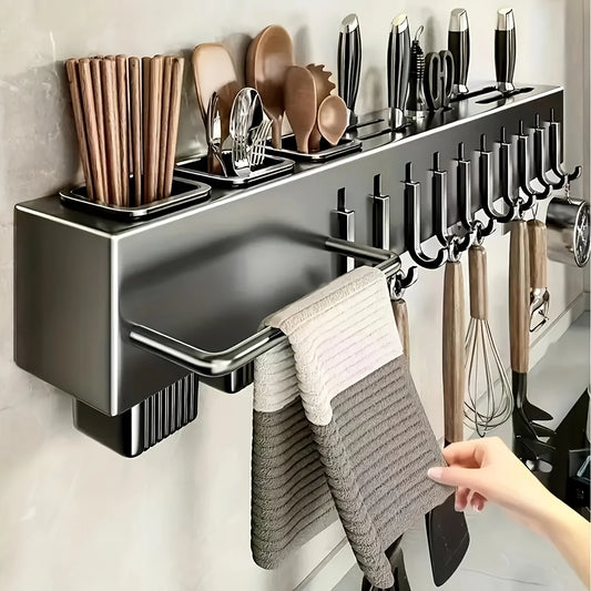 Wall Mounted Kitchen Rack for Utensils